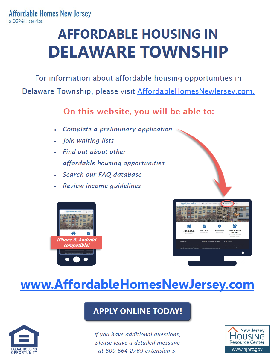 Delaware Township, NJ Affordable Housing