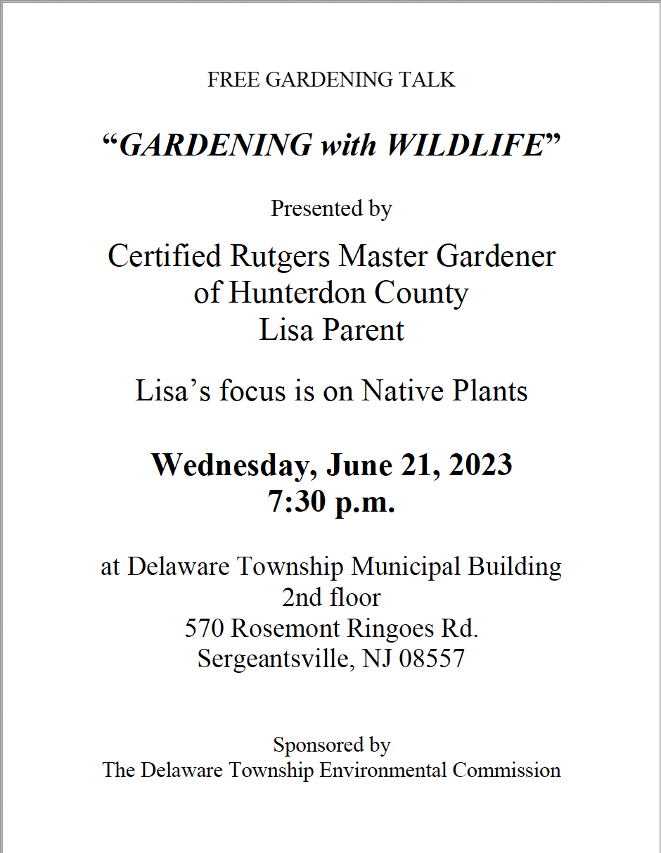 Gardening for Wildlife Flyer
