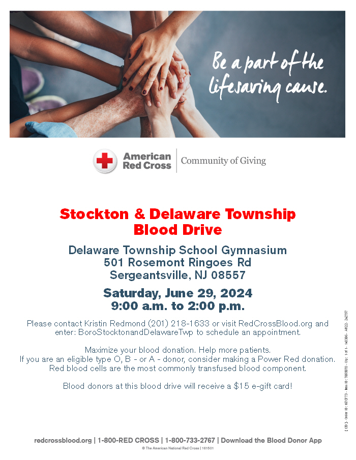 Red Cross Blood Drive flyer. Click to go to the Red Cross website to schedule an appointment.